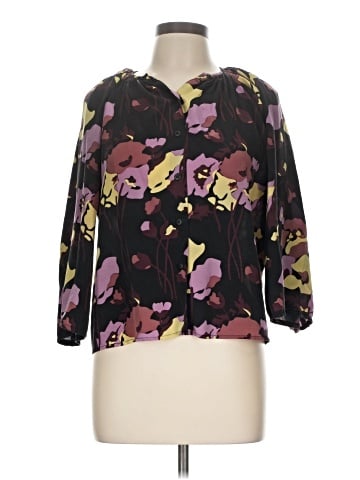 Tucker 3/4 Sleeve Silk Top (view 1)
