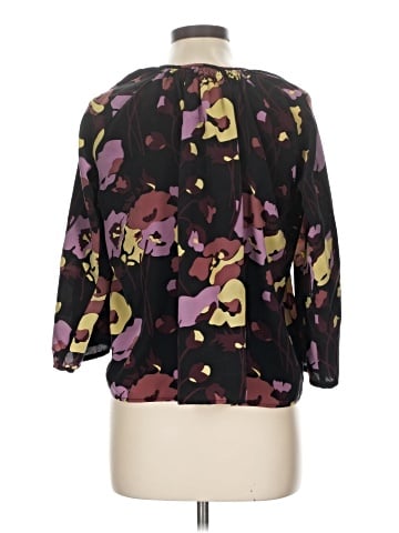 Tucker 3/4 Sleeve Silk Top (view 2)