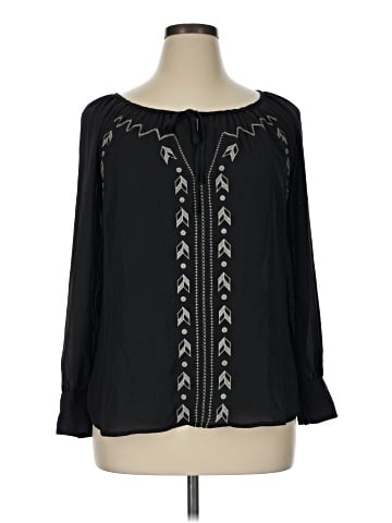 My Michelle Long Sleeve Blouse (view 1)