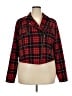 Torrid Plaid Red Jacket Size 2X Plus (2) - photo 1