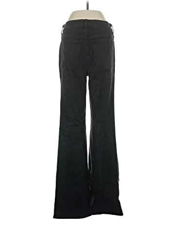 Madewell Kick Out Full-Length Jeans in Black Frost Wash (view 2)