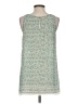 Max Studio 100% Polyester Green Sleeveless Blouse Size S - photo 2