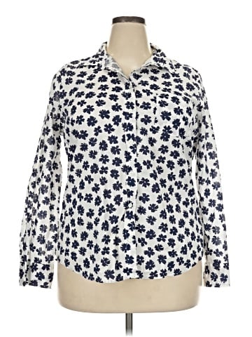 J.Crew Factory Store Long Sleeve Blouse (view 1)