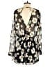 Astr 100% Polyester Floral Black Romper Size S - photo 2
