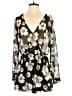 Astr 100% Polyester Floral Black Romper Size S - photo 1