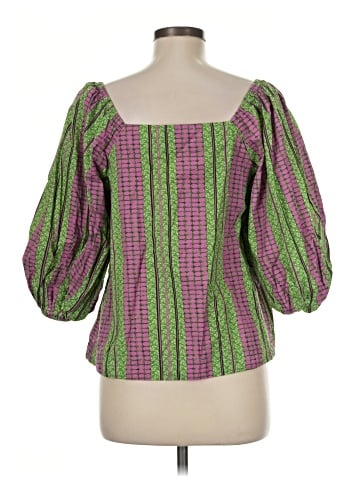 Porridge 3/4 Sleeve Blouse (view 2)
