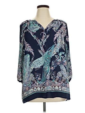 Roz & Ali 3/4 Sleeve Blouse (view 1)