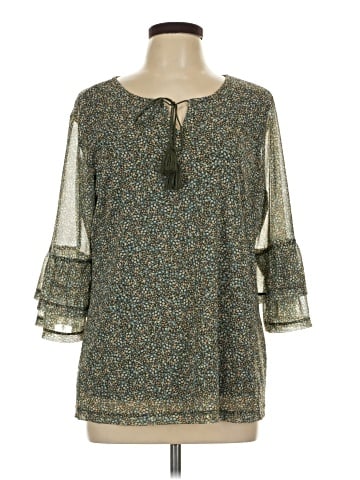 Christopher & Banks 3/4 Sleeve Blouse (view 1)