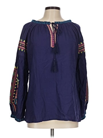 Solitaire Long Sleeve Blouse (view 1)