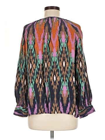 Glam 3/4 Sleeve Silk Top (view 2)
