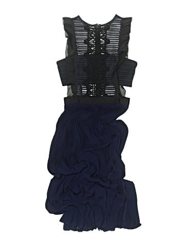 Self-Portrait Pleated Lace Dress (view 1)