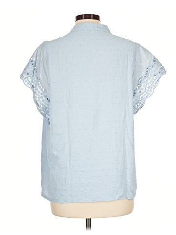 Allegra K Short Sleeve Blouse (view 2)