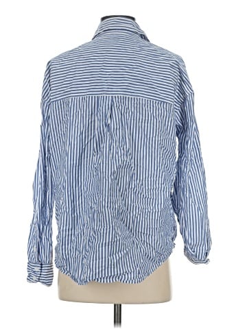 American Eagle Outfitters Long Sleeve Button-Down Shirt (view 2)