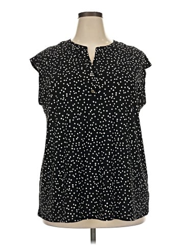 Anne Klein Short Sleeve Blouse (view 1)