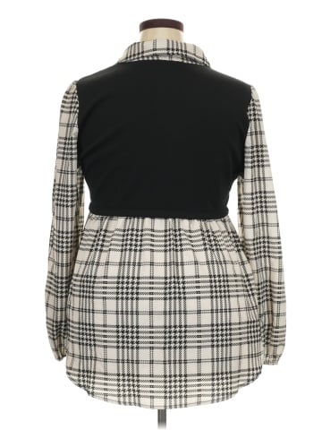 Shein Curve Long Sleeve Blouse (view 2)