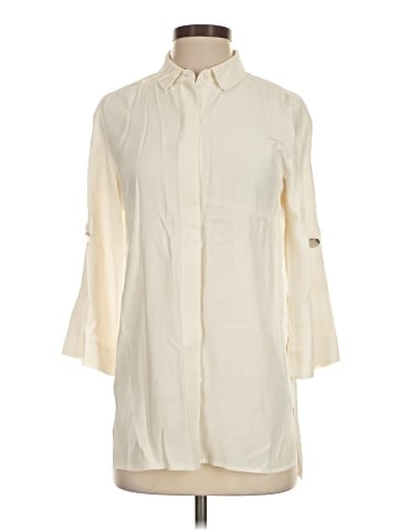 Lafayette 148 New York 3/4 Sleeve Silk Top (view 1)