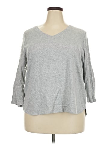 KIRKLAND Signature 3/4 Sleeve T-Shirt (view 1)
