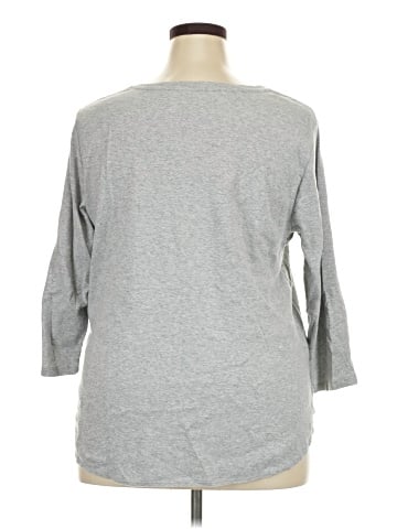 KIRKLAND Signature 3/4 Sleeve T-Shirt (view 2)