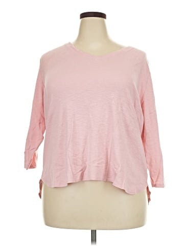 KIRKLAND Signature 3/4 Sleeve T-Shirt (view 1)