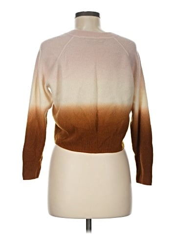 Madewell Dip-Dye Cashmere Shrunken Sweatshirt (view 2)