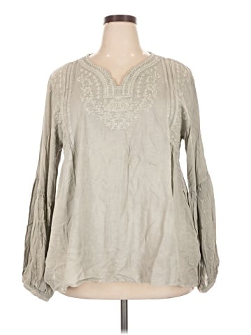 Solitaire Long Sleeve Blouse (view 1)