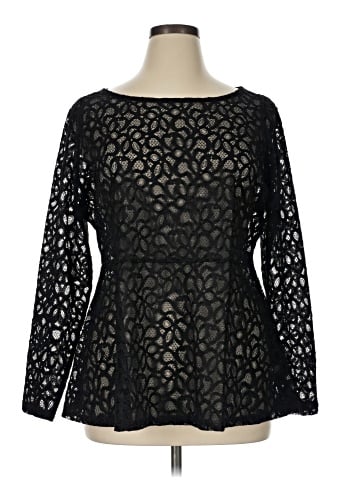 Lane Bryant Long Sleeve Blouse (view 1)