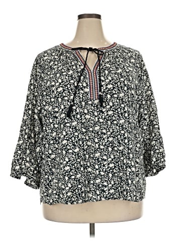 DR2 3/4 Sleeve Blouse (view 1)