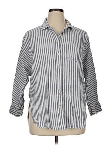 Madewell Long-Sleeve Dolman Shirt in Stripe (view 1)