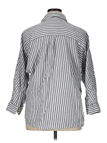 Madewell Long-Sleeve Dolman Shirt in Stripe (view 2)
