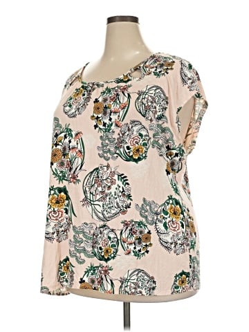 Carmen Carmen Marc Valvo Short Sleeve Blouse (view 1)