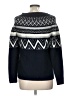 Talbots Chevron-herringbone Blue Pullover Sweater Size Lg Petite - photo 2