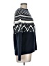 Talbots Chevron-herringbone Blue Pullover Sweater Size Lg Petite - photo 4