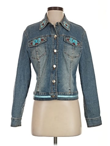 V Cristina Denim Jacket (view 1)
