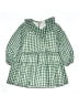 Crewcuts 100% Polyester Checkered-gingham Green Dress Size 8 - photo 1