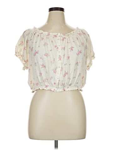 Lucky Brand Short Sleeve Blouse (view 1)