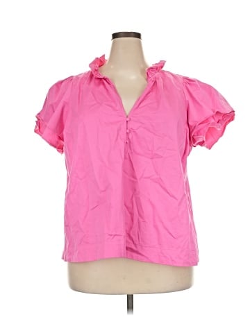 Crown & Ivy Short Sleeve Blouse (view 1)