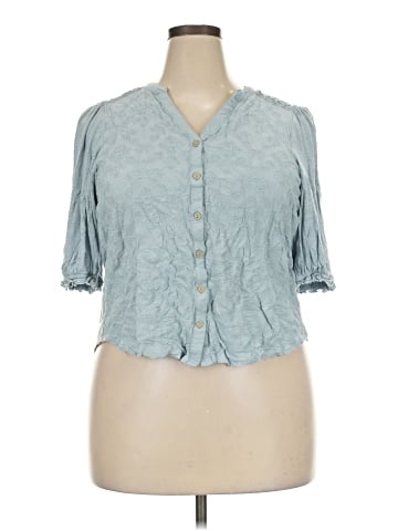 Democracy 3/4 Sleeve Blouse (view 1)