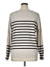 Liz Claiborne Stripes Silver Pullover Sweater Size XL - photo 2