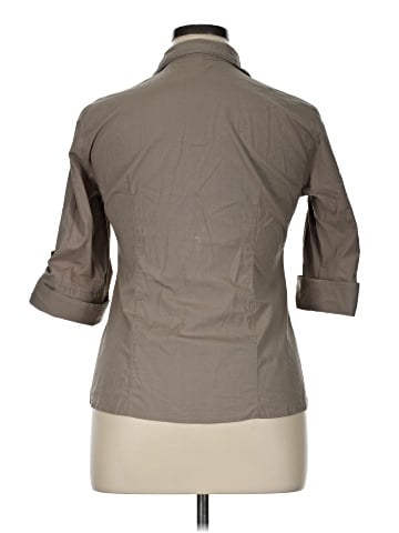 Harve Benard 3/4 Sleeve Button-Down Shirt (view 2)