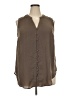 Torrid 100% Polyester Brown Sleeveless Blouse Size 2X Plus (2) - photo 1