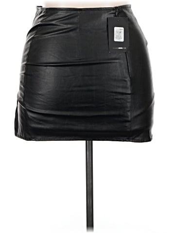 Fashion Nova Faux Leather Skirt (view 2)