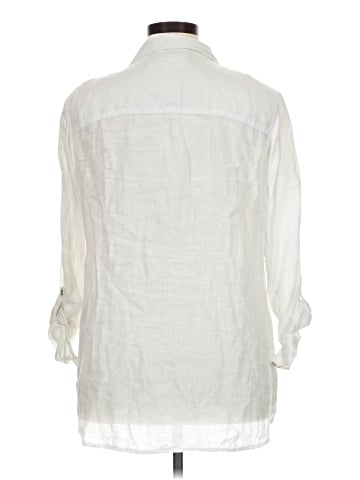 Sigrid Olsen 3/4 Sleeve Button-Down Shirt (view 2)