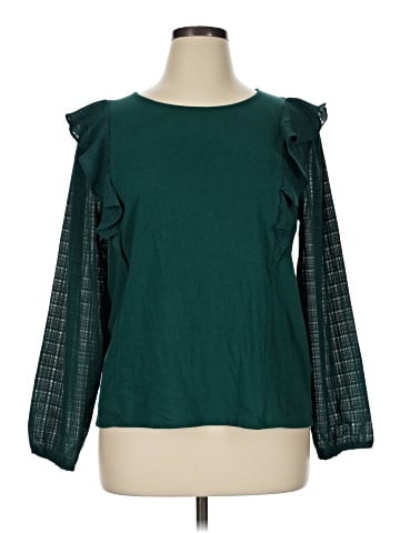 J.Crew Factory Store Long Sleeve Blouse (view 1)