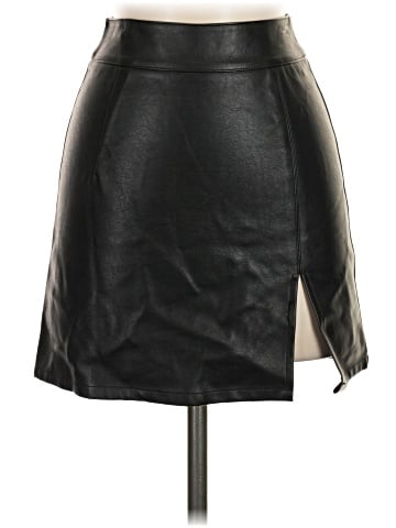 Lioness Faux Leather Skirt (view 1)