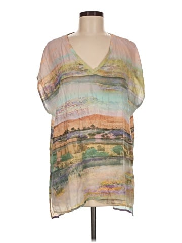 Soft Surroundings Short Sleeve Silk Top (view 1)