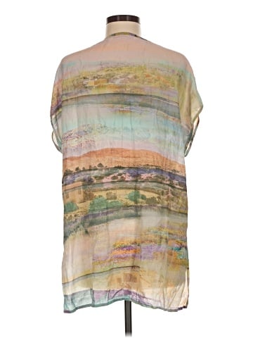 Soft Surroundings Short Sleeve Silk Top (view 2)