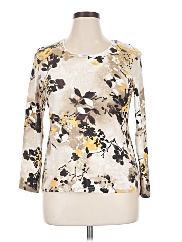 Karen Scott 3/4 Sleeve T-Shirt (view 1)