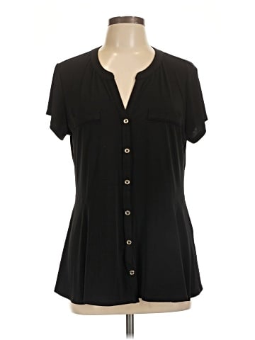 Dana Buchman Short Sleeve Blouse (view 1)