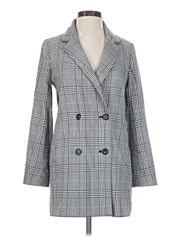 Madewell Caldwell Double-Breasted Blazer in Plaid (view 1)
