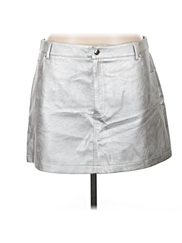 Topshop Faux Leather Skirt (view 1)